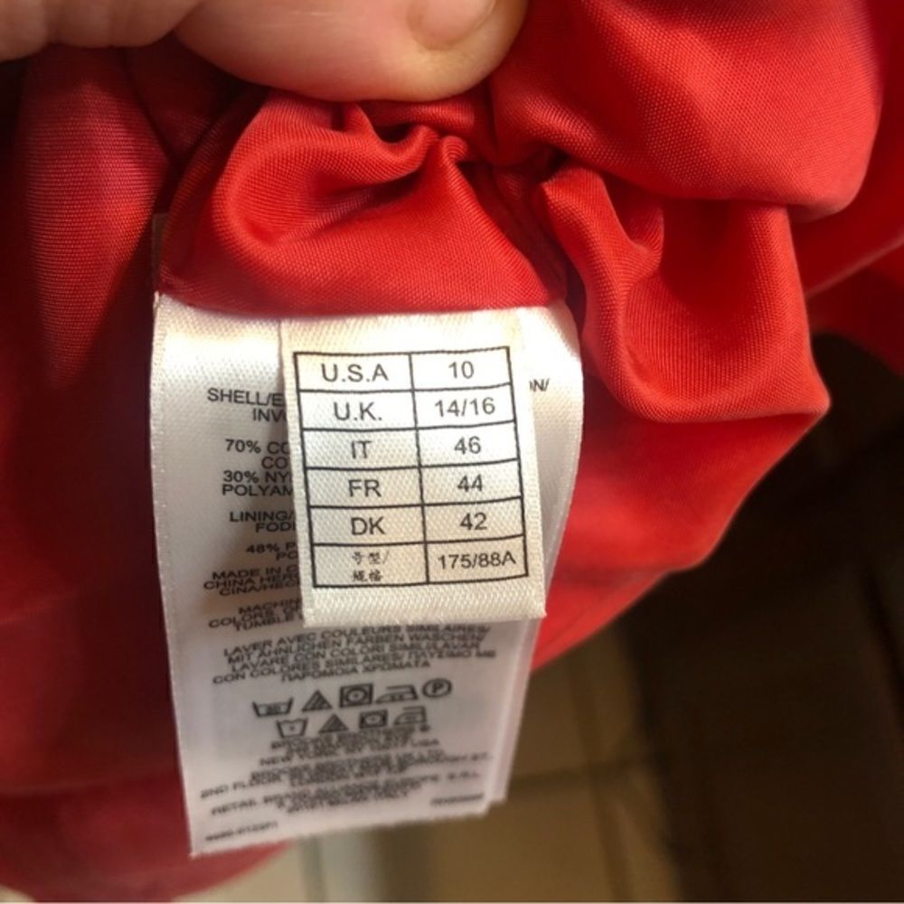 Brooks Brothers Red Fleece Cotton Eyelet Slip Dress Size 10‎ - Picture 4 of 5